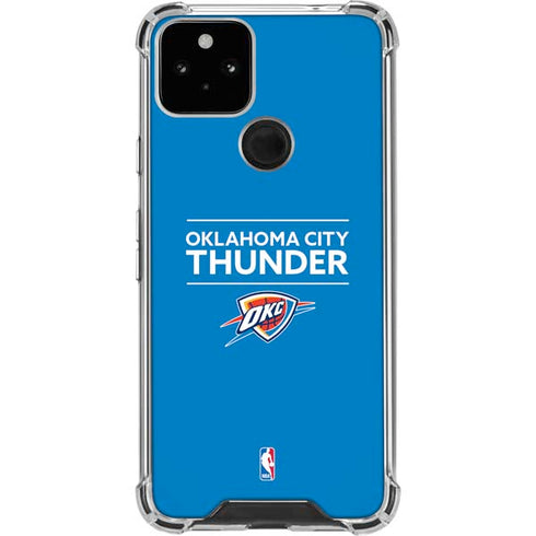 NBA Oklahoma City Thunder Standard - Blue Google Pixel 5 Clear Case